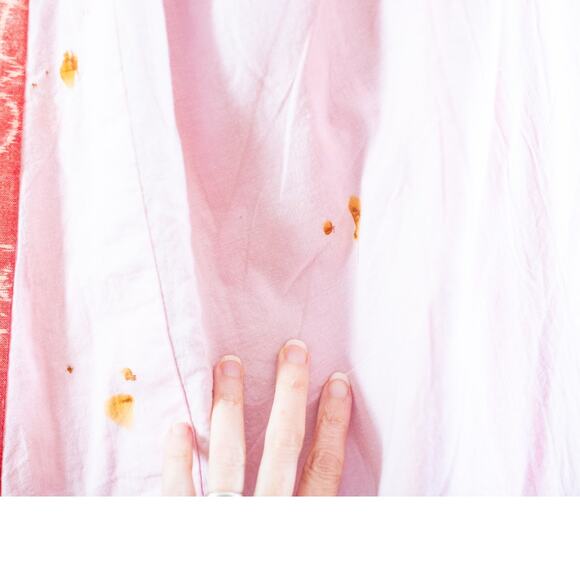 Vintage 60s Men’s Kimono Robe, Repair ISSUES, Orange Cream Wool Japan Retro, LG - Picture 7 of 13